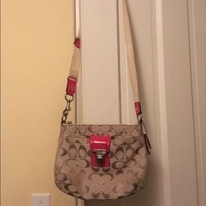 Small Coach crossbody AND matching wristlet